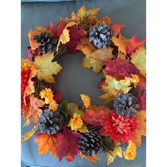 Fall Autumn Wreath - Picture 1 of 4